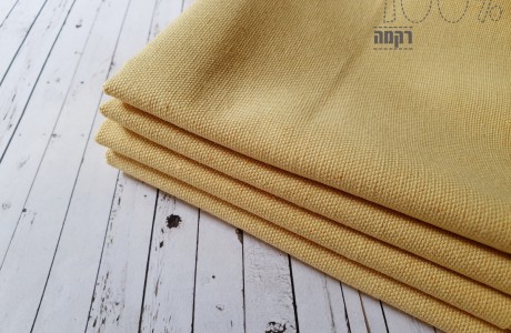 בד לרקמה- צהוב בהיר 30X75